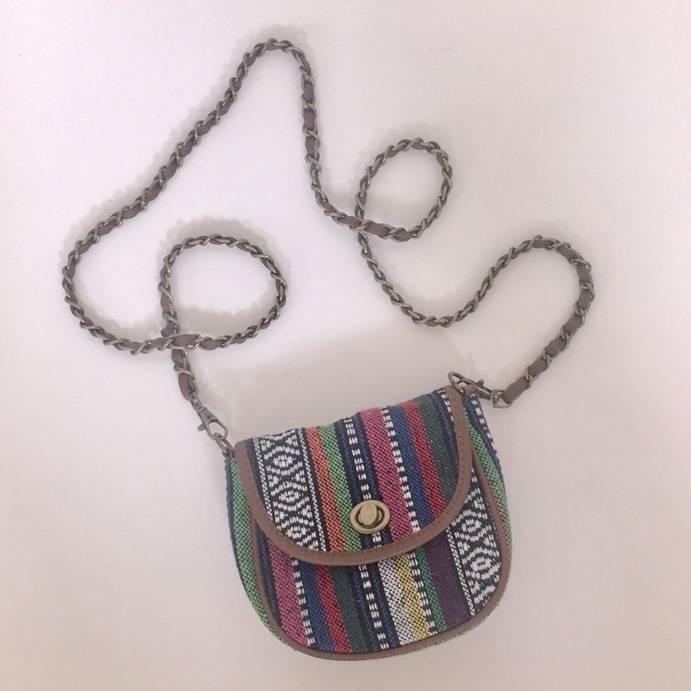 Nasty Gal Aztec printed crossbody purse